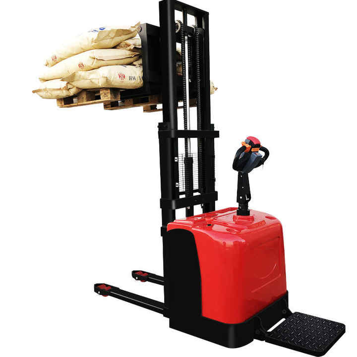 Three-Point Electric Stacker 3 Wheels 1t/1.5t/2t Capacity Narrow Aisle ...