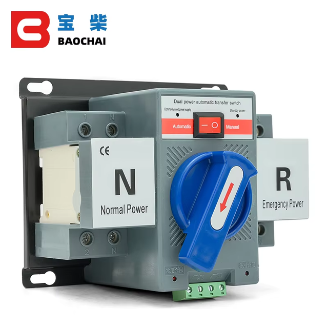 Diesel Generator Spare Parts Three Phase 380V Single Phase 220V 63A 2P 4P Dual Power Universal ATS Automatic Transfer Switch