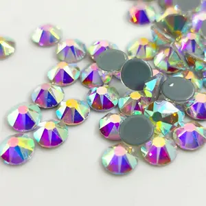 2088 Styles Machine Cut 16 Facets Gemstones Hot Fix Rhinestones 20ss 10ss Crystal Glass Trade Assurance 1 Bag Crystal AB 2~3days