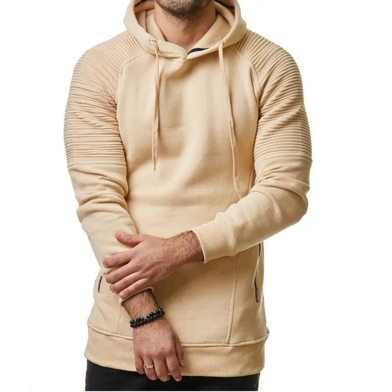 Sweat-shirt à capuche manches longues pour les hommes, vêtement actif, coupe Slim, collection automne/hiver