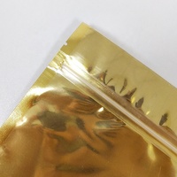 Custom Gold Clear Window Aluminiumfolie Zak Met Rits Vochtbestendige Staande Zak Voor Voedsel Verpakking