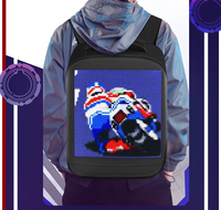 Party Digital Led Bag Mochila multifunción Custom Mini iOS Android Phone App Wireless Edit Message Mochila LED impermeable