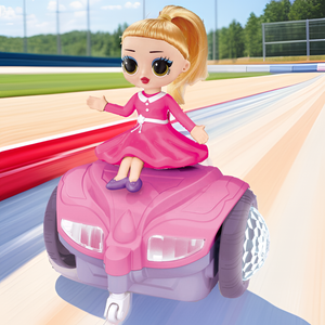 2024 nueva muñeca encantadora de moda de baile; coche de muñeca de equilibrio con música y luz; muñeca de equilibrio B/O, muñeca de iluminación que funciona con batería - Product Image 2