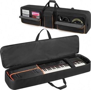 Sac de transport pour clavier de piano électronique 88 touches, certifié BSCI, avec double bandoulière, souple et résistant - Product Image 1