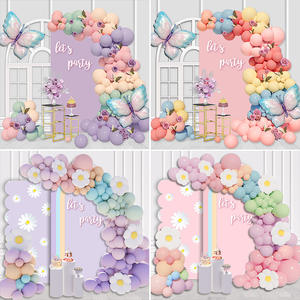 Vente en gros Décorations gonflables personnalisées pour joyeux <span class=keywords><strong>anniversaire</strong></span> à l'hélium Ensembles d'arcs de ballons en latex mat pour les fêtes - Product Image 2