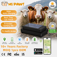 Suivi GPS pour vache et mouton alimenté par énergie solaire 4G 2G, localisateur anti-perte en temps réel avec clôture électronique extérieure, collier GPS solaire pour animaux de compagnie
