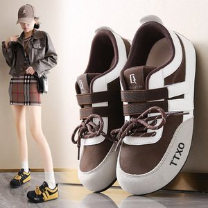 Sneakers alla Moda Stivali Antiscivolo <span class=keywords><strong>Scarpe</strong></span> Comode e di Tendenza <span class=keywords><strong>con</strong></span> Suola Spessa Sneakers da <span class=keywords><strong>Donna</strong></span> <span class=keywords><strong>Scarpe</strong></span> <span class=keywords><strong>con</strong></span> <span class=keywords><strong>Velcro</strong></span> - Product Image 1