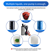 Pompe submersible diesel 85W 30L/min 12V 24V Câble de 3m pour machines de construction OEM