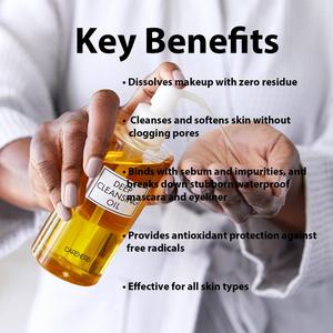 Organic Face Cleans Wash Products Clogging Pores Makeup Remover Facial Deep Cleansing Oil - Product Image 3