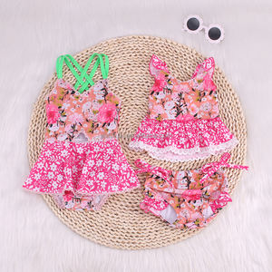 투피스 키즈 걸스 비치웨어 아기 수영복 수영복 여름 수영복 - Product Image 4