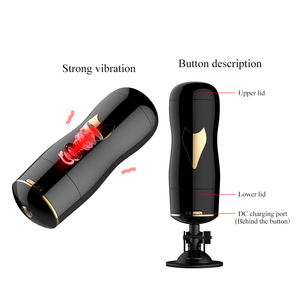 ถ้วยช่วยตัวเองสำหรับผู้ชาย รูปแบบช่องคลอดเหมือนจริง ของเล่นทางเพศ 7 ระดับการสั่นสะเทือน พร้อมฐานดูด - Product Image 2