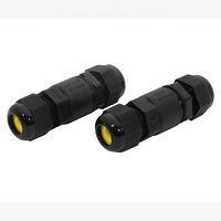 Conector de Cable LED Impermeable de 2, 3 y 4 Pines con Certificación CE, RoHS y VDE, Contactos de Latón, Carcasa de Nailon, Clasificación IP68, Fácil Conexión