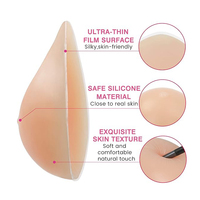 Prothèse mammaire en silicone triangle pour femmes atteintes d'un cancer du sein