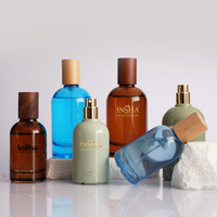 Botol Parfum Silinder 50ml 100ml Grosir dalam Warna Kustom dengan Tutup Kayu untuk Pembelian dalam Jumlah Besar
