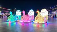 Voiture télécommandée pour enfants avec pare-chocs, pour les parcs d'attractions en plein air et en intérieur, avec éclairage LED et batterie