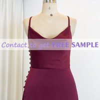 TEENYEE Robe de Demoiselle d'Honneur en Satin Noir Orange Brûlé Vente en Gros Robes de Demoiselle d'Honneur de Haute Qualité Mariage Élégant