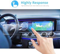 Protection d'écran en verre trempé pour système GPS de voiture Mercedes Benz Classe E Classe S, anti-rayures 2.5D, 0,33 mm