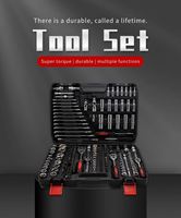 Offre Spéciale : Ensemble d'outils à douilles 216 pièces CR-V, universel pour réparation automobile, avec clés à douilles et boîte à outils domestique