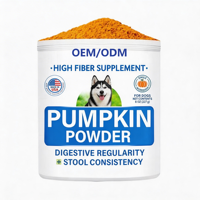 Lucpets ODM OEM Poudre de citrouille riche en protéines pour chiens, absorption rapide, santé immunitaire, santé intestinale, régularité digestive, santé de la peau et du pelage