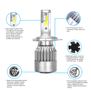 C6 Led Mini phare LED 9005 9006 9007 H4 12V véhicule H1 H13 C6 ampoule de phare C6 Auto H7 Led phare pour <span class=keywords><strong>voiture</strong></span> - Product Image 6