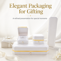 Coffret à bijoux en cuir octogonal avec logo personnalisé pour bagues, pendentifs, bracelets, colliers et ensembles de bijoux