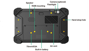 Tableta Industrial Resistente con Certificación GMS, MTK de 7 Pulgadas, Octa Core, 2GB de RAM, 2.0GHz, Android 11, IP67 Resistente al Agua y al Polvo - Product Image 3