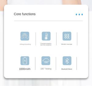 Masajeador de ojos con microordenador recargable, masaje de ojos multifuncional, enfermera, protección ocular, vibración, compresa caliente, música - Product Image 6