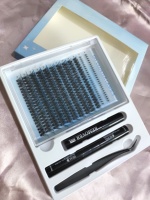 Faux cils naturels volumineux avec bande confortable et souple, imperméables, réutilisables, cils moelleux, cruelty-free, cils en grappe moelleux