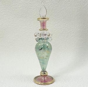 Egyptische Parfumfles Geavanceerde Handgemaakte 10 Cm Essence Oliefles Gesneden Met Fijne Gouden Rand Glazen Decoratie Parfumfles - Product Image 5