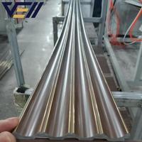 VELL Prix de gros Panneau mural en plastique PS grain de bois facile à installer 2.44m