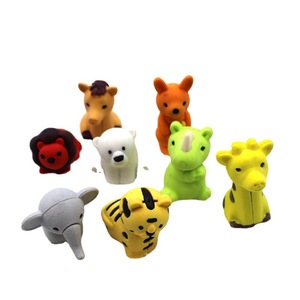 Top bán 3D cắt hình dạng động vật bút chì tẩy tốt nhất được thực hiện từ TPR quảng cáo tẩy - Product Image 5