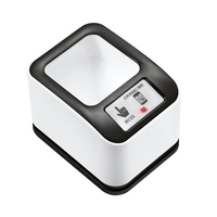 Caja de Escaneo de Códigos de Barras para Pagos y Recibos con Manos Libres, Escáner de Códigos de Barras 2D/1D, Lector de Escritorio QR, Textura Negra/Gris, MP2200