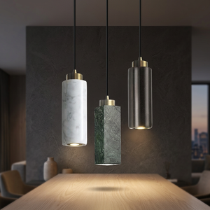 Lampes suspendues élégantes en laiton italien noir à LED, luminaire moderne pour plafond, fonction dimmable, installation facile, salon, CRI 80 - Product Image 4