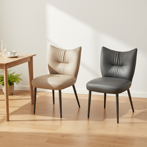 इतालवी शैली की लक्जरी सरल भोजन कुर्सी आधुनिक सीट मोटी स्थिर होटल डाइनिंग कुर्सी - Product Image 5