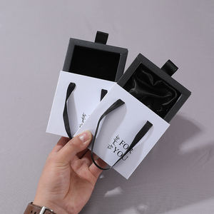 Custom Logo Print Slide Drawer Box Cardboard Packaging Jewelry Packaging Box With Gold Stamping Paper <b>Boxes</b> - Product Image 1