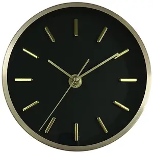 6-Inch metal aluminum alloy living room creative small wall clock study simple fashion scale hot plate clock