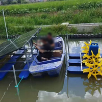 Aérateur à roue à aubes motorisé solaire Kapud 1,8 kW pour aquaculture industrielle à grande échelle de poissons et crevettes, hautement automatisé