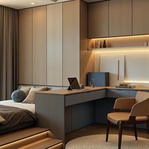 Guida 2026 Set <span class=keywords><strong>Letto</strong></span> <span class=keywords><strong>Singolo</strong></span> Tatami Moderno All'ingrosso con Armadio per Bambini Salvaspazio in <span class=keywords><strong>Legno</strong></span> per Camera da <span class=keywords><strong>Letto</strong></span> dei Bambini - Product Image 2