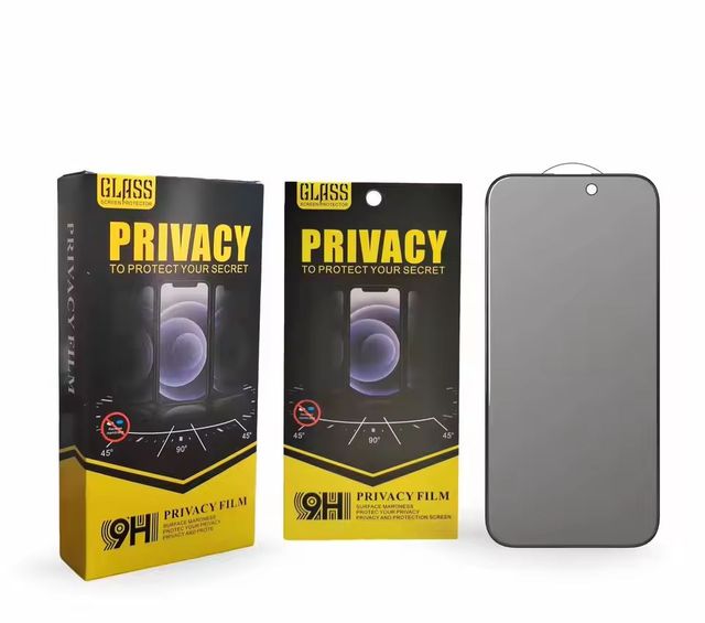 Hot New Anti-Spy Privacy 9H Hardness Ultra-Thin Full Coverage 2.5D Radian Tempered Glass Screen Protector for Mobile Phone