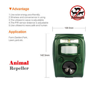 Ahuyentador de Aves Recargable para Exteriores, Ecológico, de Plástico ABS Sólido, 50-100 m², con Energía Solar, Disuasivo para Ovejas y Ahuyentador de Murciélagos - Product Image 5