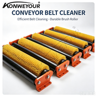 Cepillo de Limpieza Automática de Nylon para Bandas Transportadoras Rotatorias en Plantas de Energía