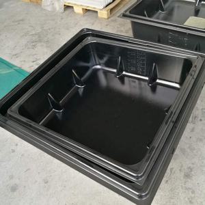 Réservoir d'eau <span class=keywords><strong>hydro</strong></span>électrique de <span class=keywords><strong>culture</strong></span> intérieure en plastique ABS noir blanc rectangle profond personnalisé - Product Image 3