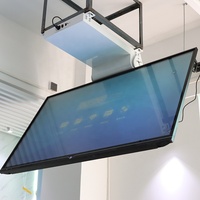 Support de télévision motorisé escamotable pour plafond JGST Stock Universal 32-75 pouces, mécanisme de levage de télévision électronique escamotable pour plafond