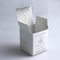 Boîte en carton personnalisée avec estampage à chaud et vernis sélectif UV pour l'emballage d'huile d'argan et de produits de soin