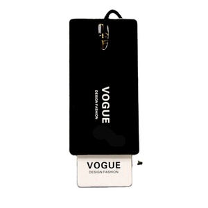 Étiquettes suspendues vierges en carton noir mat épais avec diverses options de personnalisation, étiquettes polyvalentes pour vêtements de bain, de plage et de sport - Product Image 3