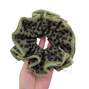 Leopard Print Design Ballet Double Layer Big <b>Large</b> Flower Scrunchies Elastic Hair Ties Bands Hair Accessories - Product Image 5