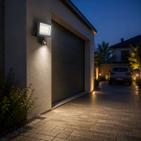 Projecteur LED en aluminium à détecteur de mouvement infrarouge PIR 50W, éclairage extérieur IP65, 6000LM, angle de faisceau 120°, OUTLUX E048EIS EMC LVD CE