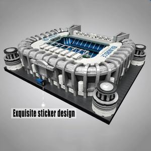 Modèle de terrain de football Bernabéu 22026, jouet éducatif de construction DIY, blocs de construction - Product Image 3