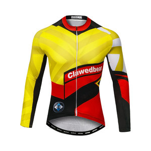 Bulk Custom Color Matching Sublimation Printed Style Material UV Protection <b>Long</b> <b>Sleeve</b> Spring Autumn Road Bike <b>Cycling</b> <b>Jersey</b> - Product Image 1