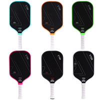 Raket Pickleball T700 Serat Karbon Penuh Matte Inti Sarang Lebah Hadiah Olahraga Luar Ruangan 1 Paket 2 Raket 4 Bola